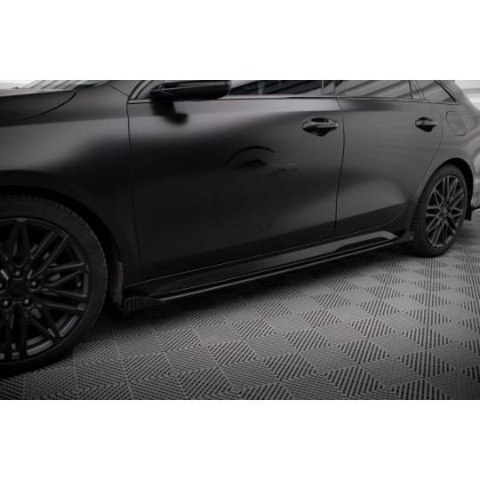 Maxton Design "Street Pro" difuzory pod boční prahy s křidélky pro Kia Proceed Mk1 Facelift GT, plast ABS bez povrchové úpravy