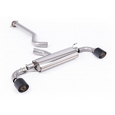 Milltek Sport výfukový systém OPF/GPF Back 3" / 76mm bez rezonátoru (hlasitější) pro Toyota Yaris Gen2 GR/GR Circuit Pack 1.6T (s OPF/GPF) 2025-, typ koncovek: JET-115 karbonové