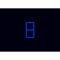 Kompletní LED čtyřhranné svítidlo modré, rozměr: 2 elementy 44 x 88 cm Kompletní LED čtyřhranné svítidlo modré, rozměr: 2 elementy 44 x 88 cm