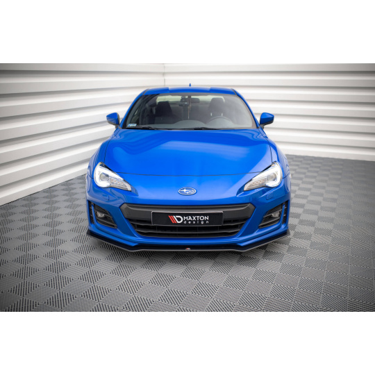 Maxton Design "Street Pro" spoiler pod přední nárazník pro Subaru BRZ Mk1 Facelift, plast ABS bez povrchové úpravy, s červenou linkou
