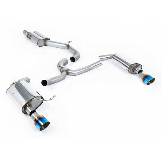 Milltek Sport výfukový systém cat-back s rezonátorem (tišší) pro Volkswagen Golf Mk7 2.0TFSI Alltrack / Estate / Station Wagon / Combi 4-Motion 2016-2021, typ koncovek: GT-100 titanové modré Milltek Sport výfukový systém cat-back s rezonátorem (tišší) pro Volkswagen Golf Mk7 2.0TFSI Alltrack / Estate / Station Wagon / Combi 4-Motion 2016-2021, typ koncovek: GT-100 titanové modré