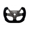 Sparco F-10 závodní volant 270mm, materiál: karbon, semiš, rozteč děr: 3x50,8mm
