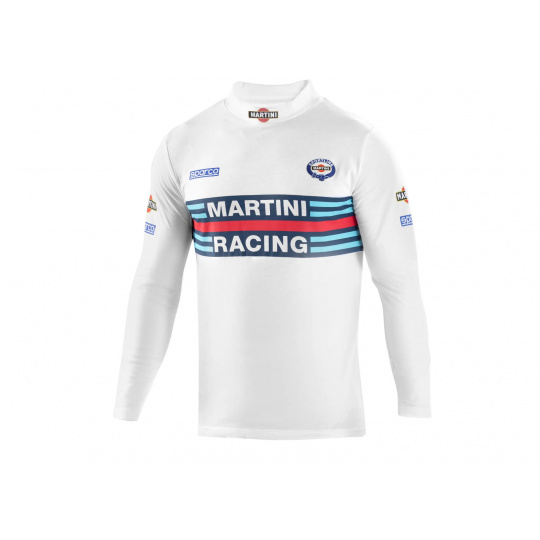 Sparco tričko s dlouhým rukávem Martini Racing, barva: bílá, velikost: M