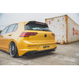 Maxton Design středový spoiler zadního nárazníku pro Volkswagen Golf Mk8, černý lesklý plast ABS