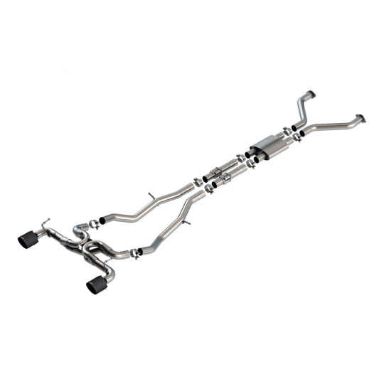 Borla Cat-Back výfukový systém "ATAK" pro Nissan Z 3.0L V6, automat/manual, RWD, 2-dveř., r.v. 2023-2024, typ koncovek: karbonové
