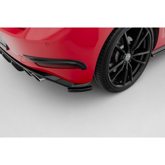 Maxton Design boční difuzory pod zadní nárazník pro Volkswagen Golf R-Line Mk7 Facelift, černý lesklý plast ABS, Hatchback / Variant Maxton Design boční difuzory pod zadní nárazník pro Volkswagen Golf R-Line Mk7 Facelift, černý lesklý plast ABS, Hatchback / Variant