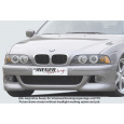 Rieger přední nárazník pro BMW řada 5 E39 sedan, touring, plast ABS bez povrchové úpravy, s držáky originálních mlhových světlometů, pro vozy s ostřikovači předních světlometů a parkovacím asistentem (PDC)