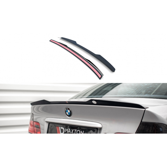 Maxton Design prodloužení spoileru ver.2 pro BMW řada 3 E46, černý lesklý plast ABS, Coupe