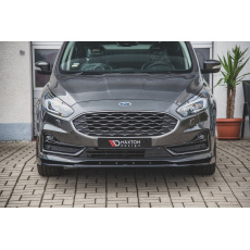 Maxton Design spoiler pod přední nárazník pro Ford S-Max Mk2, černý lesklý plast ABS