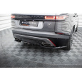 Maxton Design středový spoiler pod zadní nárazník s žebrováním pro Land rover Range Rover Velar Mk1 /R-Dynamic, černý lesklý plast ABS