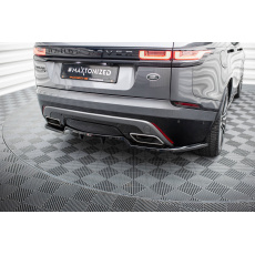 Maxton Design středový spoiler pod zadní nárazník s žebrováním pro Land rover Range Rover Velar Mk1 /R-Dynamic, černý lesklý plast ABS Maxton Design středový spoiler pod zadní nárazník s žebrováním pro Land rover Range Rover Velar Mk1 /R-Dynamic, černý lesklý plast ABS
