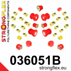 036051B: Strongflex Kompletní sada silentbloků pro zavěšení 036051B: Strongflex Kompletní sada silentbloků pro zavěšení