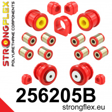 256205B: Strongflex Kompletní sada silentbloků pro zavěšení do 05 / 2003 256205B: Strongflex Kompletní sada silentbloků pro zavěšení do 05 / 2003