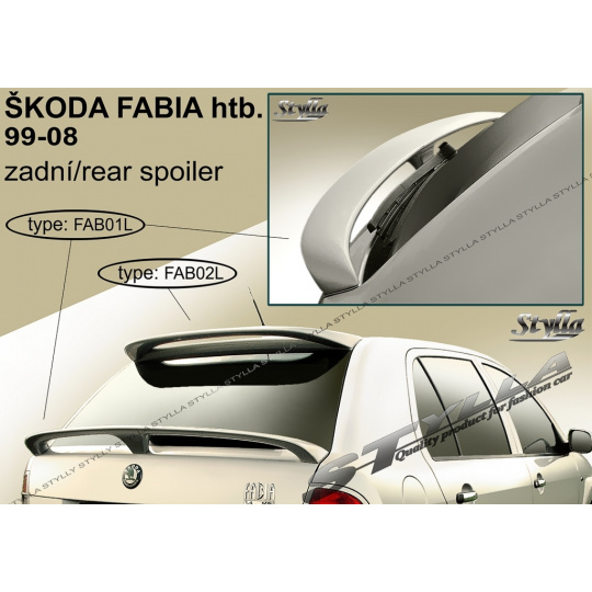 Stylla spoiler zadních dveří Škoda Fabia I (1999 - 2007) - spodní