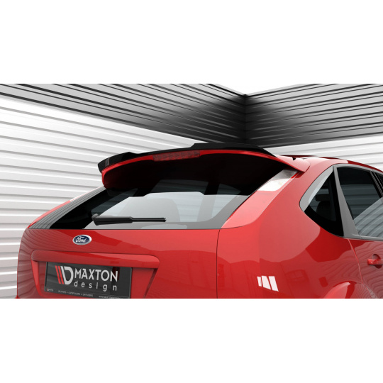 Maxton Design prodloužení spoileru pro Ford Focus ST Mk2 Facelift, černý lesklý plast ABS
