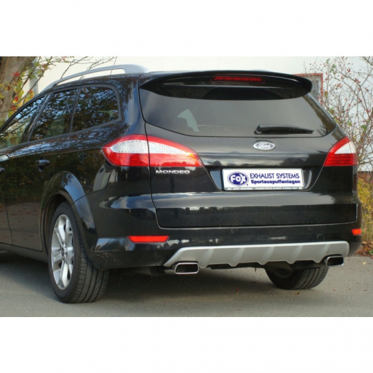 Fox Sportauspuff koncový tlumič výfuku s koncovkou 145x65 Typ 59 na obou stranách pro Ford Mondeo IV s motorem 1.6, 1.6 TDCi, 1.8 TDCi, 2.0, 2.0 TDCi, 2.2 TDCi Fox Sportauspuff koncový tlumič výfuku s koncovkou 145x65 Typ 59 na obou stranách pro Ford Mondeo IV s motorem 1.6, 1.6 TDCi, 1.8 TDCi, 2.0, 2.0 TDCi, 2.2 TDCi