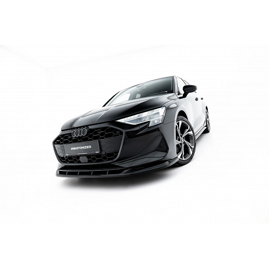 Maxton Design spoiler pod přední nárazník ver.2 pro Audi A3 8Y Facelift, černý lesklý plast ABS Maxton Design spoiler pod přední nárazník ver.2 pro Audi A3 8Y Facelift, černý lesklý plast ABS