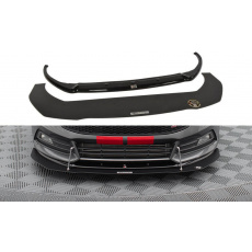 Maxton Design hybridní spoiler předního nárazníku ver.1 pro Ford Focus ST Mk3 Facelift, plast ABS bez povrchové úpravy Maxton Design hybridní spoiler předního nárazníku ver.1 pro Ford Focus ST Mk3 Facelift, plast ABS bez povrchové úpravy