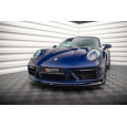 Maxton Design spoiler pod přední nárazník ver.2 pro Porsche 911 992 Carrera/Carrera S Aero, černý lesklý plast ABS