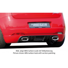 Rieger spoiler pod zadní nárazník pro Fiat Grande Punto 199 3-dvéř., 5-dvéř. r.v. 10/05-, plast ABS bez povrchové úpravy