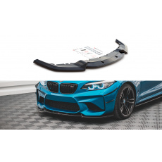 Maxton Design spoiler pod přední nárazník ver.2 pro BMW M2 F87, černý lesklý plast ABS