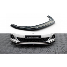 Maxton Design spoiler pod přední nárazník ver.2 pro Volkswagen Golf GTI Mk7 Facelift, černý lesklý plast ABS