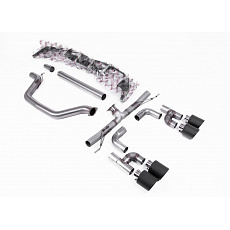 Milltek Sport výfukový systém cat-back Golf R Style - Road+ pro Volkswagen Golf Mk8 GTi (Golf R Style Quad Outlet Systems - 245ps bez GPF / North American modely) 2021-2024, typ koncovek: JET-115 karbonové Milltek Sport výfukový systém cat-back Golf R Style - Road+ pro Volkswagen Golf Mk8 GTi (Golf R Style Quad Outlet Systems - 245ps bez GPF / North American modely) 2021-2024, typ koncovek: JET-115 karbonové