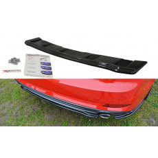 Maxton Design středový spoiler zadního nárazníku bez žebrování pro Audi A5 F5, černý lesklý plast ABS Maxton Design středový spoiler zadního nárazníku bez žebrování pro Audi A5 F5, černý lesklý plast ABS