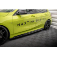 Maxton Design difuzory pod boční prahy v.4 pro BMW řada 1 F40, černý lesklý plast ABS, M-Pack/M135i
