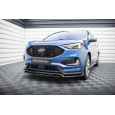 Maxton Design spoiler pod přední nárazník pro Ford Edge Mk2 ST, černý lesklý plast ABS