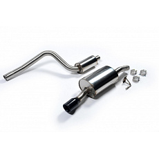 Milltek Sport homologovaný výfuk cat-back s rezonátorem (tišší) pro Ford Fiesta Mk6 ST 150 2005-2008, černá kulatá koncovka