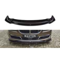 Maxton Design spoiler pod přední nárazník pro BMW řada 6 F06, černý lesklý plast ABS