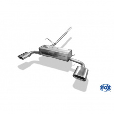 Fox Sportauspuff koncový tlumič výfuku s koncovkou 160x80 Typ 53 na obou stranách pro Volkswagen T4 Syncro s motorem 2.4 D, 2.5, 2.5 TDI