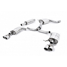 Milltek Sport homologovaný výfuk cat-back pro Seat Leon ST Cupra 300 (4x4) Combi (bez OPF/GPF) 2017-2018, GT dvojité kulaté leštěné koncovky