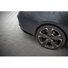 Maxton Design "Street Pro" boční difuzory pod zadní nárazník pro Cupra Leon ST Mk1, plast ABS bez povrchové úpravy, s červenou linkou