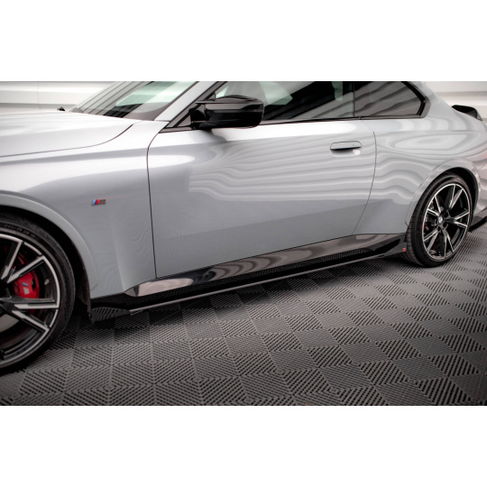 Maxton Design "Street Pro" difuzory pod boční prahy s křidélky pro BMW řada 2 G42 M240i, G42 M-Pack, plast ABS bez povrchové úpravy