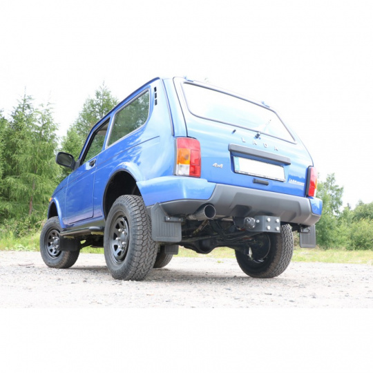 Fox Sportauspuff koncový díl výfuku s koncovkou 1x90 Typ 10 vlevo pro Lada  2010- s motorem 1.7