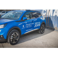Maxton Design difuzory pod boční prahy pro Peugeot 2008 Mk2, černý lesklý plast ABS