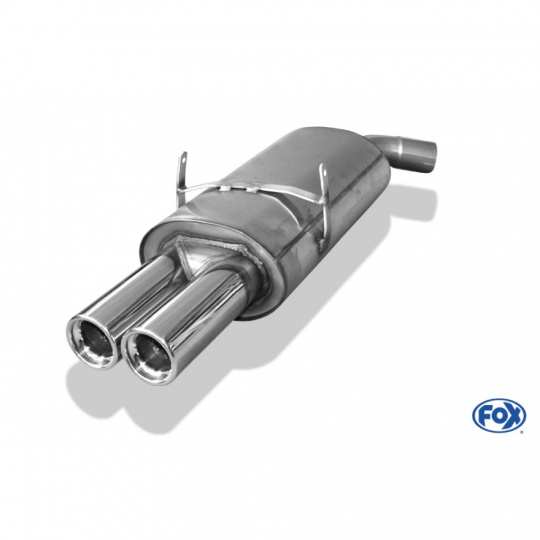 Fox Sportauspuff koncový tlumič výfuku s koncovkou 2x76 Typ 13 pro BMW řada 3 E36 s motorem 1.8, 1.9 Fox Sportauspuff koncový tlumič výfuku s koncovkou 2x76 Typ 13 pro BMW řada 3 E36 s motorem 1.8, 1.9