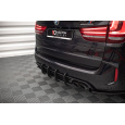 Maxton Design "Street Pro" difuzor zadního nárazníku pro BMW X5 M F15, plast ABS bez povrchové úpravy, s červenou linkou