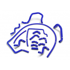 Samco Sport 15-dílná sada silikonových hadic pro doplňkové vedení chladicí kapaliny pro Subaru Forester SF5 1991 - 2001 Turbo, s man. převodovkou, JDM, barva: modrá