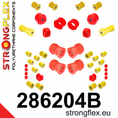 286204B: Strongflex Kompletní sada silentbloků pro zavěšení R33 R34 AWD 286204B: Strongflex Kompletní sada silentbloků pro zavěšení R33 R34 AWD