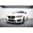 Maxton Design spoiler pod přední nárazník v.4 csl look pro BMW řada 1 F20 Facelift, černý lesklý plast ABS, M-Pack/M140i