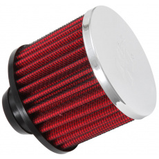 K&N univerzální odvětrávací filtr s vnějším průměrem 76 mm a výškou 64 mm, průměr vstupu, délka vstupní příruby 25 mm, materiál Netkaná syntetická textílie, vrchlík kovový vrchlík K&N univerzální odvětrávací filtr s vnějším průměrem 76 mm a výškou 64 mm, průměr vstupu, délka vstupní příruby 25 mm, materiál Netkaná syntetická textílie, vrchlík kovový vrchlík