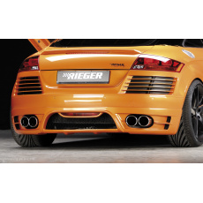 Rieger zadní nárazník pro Audi TT 8J kupé, roadster, plast ABS bez povrchové úpravy, pro vozy s parkovacím asistentem (PDC), pro dvojité koncovky na obou stranách Rieger zadní nárazník pro Audi TT 8J kupé, roadster, plast ABS bez povrchové úpravy, pro vozy s parkovacím asistentem (PDC), pro dvojité koncovky na obou stranách