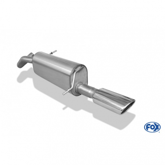 Fox Sportauspuff koncový tlumič výfuku s koncovkou 115x85 Typ 32 pro Seat Ibiza 6L s motorem 1.9 TDI