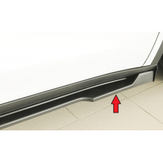 Rieger spoiler pod boční práh mont. strana pravá pro Tesla Model Y 003, r.v. 03/20-, plast ABS bez povrchové úpravy