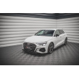 Maxton Design spoiler pod přední nárazník ver.3 pro Audi A3 8Y, černý lesklý plast ABS, S-Line
