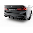 Maxton Design vložka zadního nárazníku pro BMW řada 5 G30, černý lesklý plast ABS, M550i Sedan