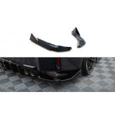 Maxton Design boční difuzory pod zadní nárazník v.6 pro BMW M2 G87, černý lesklý plast ABS